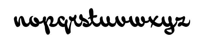 Backstroke Regular Font LOWERCASE