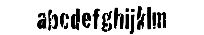 BadNeighborhood Poorhouse Font LOWERCASE