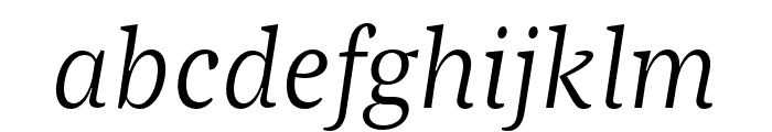 Bagatela LightItalic Font LOWERCASE