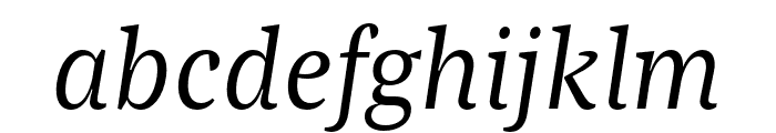 Bagatela RegularItalic Font LOWERCASE