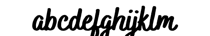 Bakerie Rough Heavy Font LOWERCASE