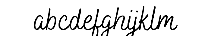 Bakerie Rough Regular Font LOWERCASE