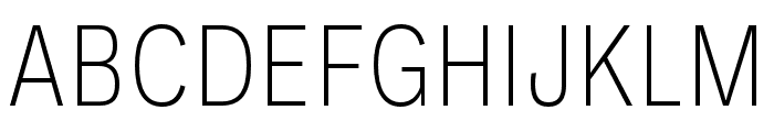Ballinger Condensed X Light Font UPPERCASE