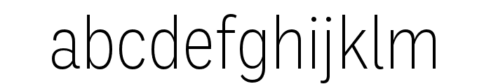Ballinger Condensed X Light Font LOWERCASE