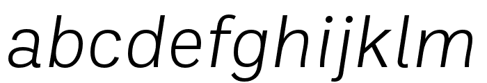 Ballinger Light Italic Font LOWERCASE