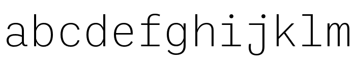 Ballinger Mono X Light Font LOWERCASE