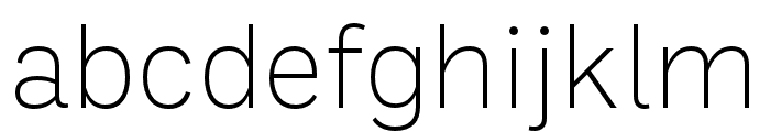 Ballinger X Light Font LOWERCASE