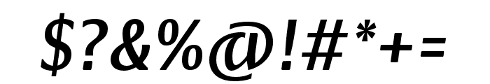 Basel Neue Medium Italic Font OTHER CHARS