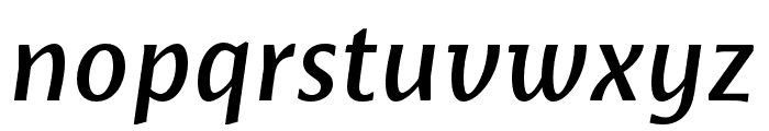 Basel Neue Medium Italic Font LOWERCASE