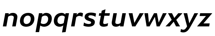 Basic Gothic Pro Demibold Italic Font LOWERCASE