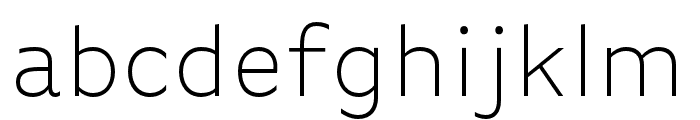 Basic Gothic Pro Extralight Font LOWERCASE