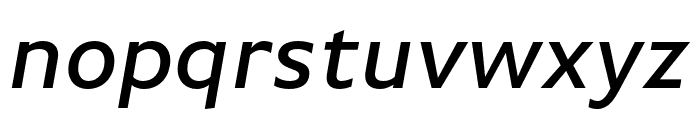 Basic Gothic Pro Medium Italic Font LOWERCASE