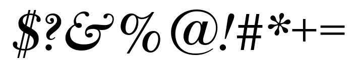 Baskerville Display PT Bold Italic Font OTHER CHARS