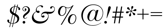 Baskerville Display PT Italic Font OTHER CHARS