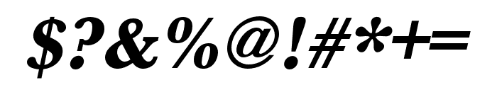 Baskerville URW Extra Bold Oblique Font OTHER CHARS