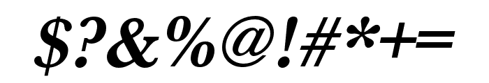 Baskerville URW Extra Wide Bold Oblique Font OTHER CHARS