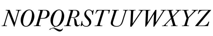 Baskerville URW Extra Wide Regular Oblique Font UPPERCASE