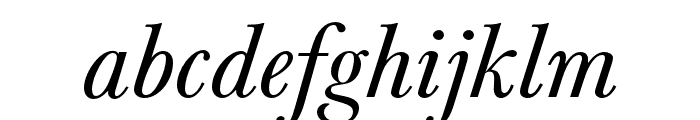 Baskerville URW Extra Wide Regular Oblique Font LOWERCASE