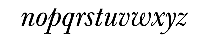 Baskerville URW Extra Wide Regular Oblique Font LOWERCASE