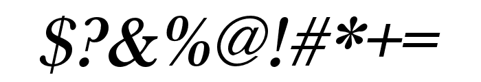 Baskerville URW Medium Oblique Font OTHER CHARS
