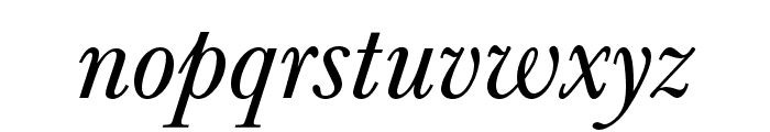 Baskerville URW Regular Oblique Font LOWERCASE
