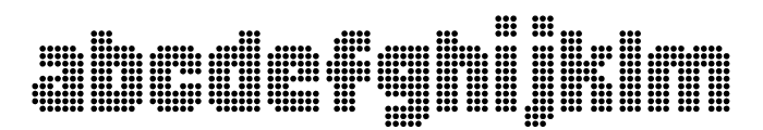 Baudot Bold Font LOWERCASE