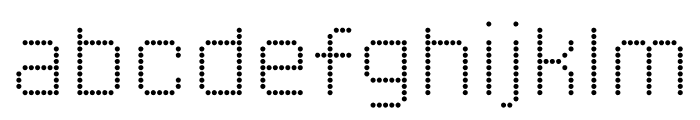 Baudot Light Font LOWERCASE