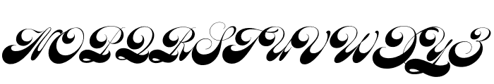 Beatle Regular Font UPPERCASE