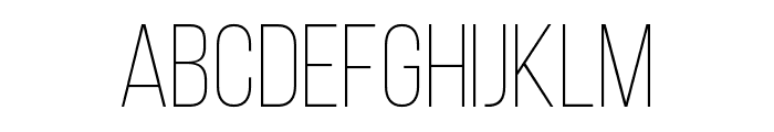 Bebas Neue Light Font UPPERCASE