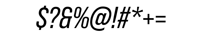 Bebas Neue Pro Expanded Italic Font OTHER CHARS