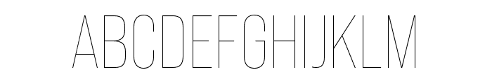 Bebas Neue Pro Expanded Thin Font UPPERCASE