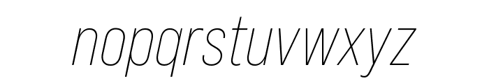 Bebas Neue Pro Light Italic Font LOWERCASE