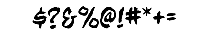 Beelzebrush BB Regular Font OTHER CHARS