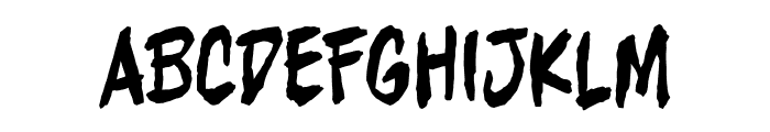 Beelzebrush BB Regular Font LOWERCASE