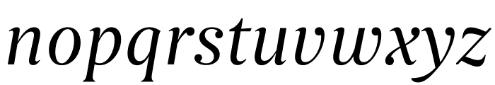 Begum Italic Font LOWERCASE