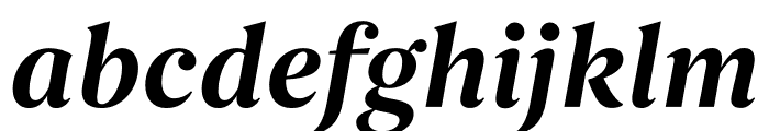 Begum Semibold Italic Font LOWERCASE