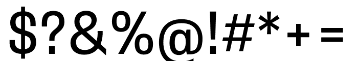 Belarius Sans Wide Regular Font OTHER CHARS