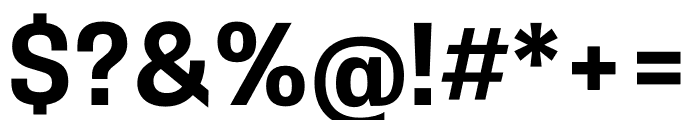 Belarius Serif Narrow Bold Font OTHER CHARS