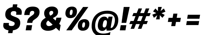Belarius Serif Narrow Extrabold Oblique Font OTHER CHARS