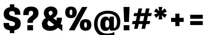 Belarius Serif Narrow Extrabold Font OTHER CHARS