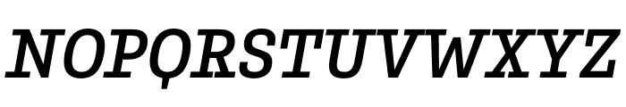 Belarius Serif Semibold Oblique Font UPPERCASE