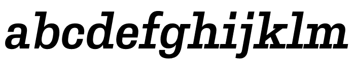 Belarius Serif Wide Semibold Oblique Font LOWERCASE