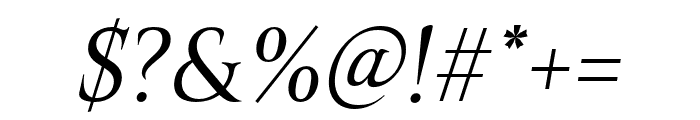 Belda Cond Regular Italic Font OTHER CHARS