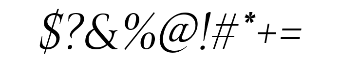 Belda Ext Light Italic Font OTHER CHARS