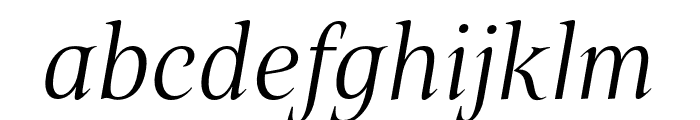 Belda Ext Light Italic Font LOWERCASE