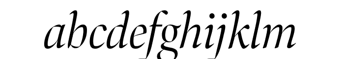 Bennet Banner Light Italic Font LOWERCASE