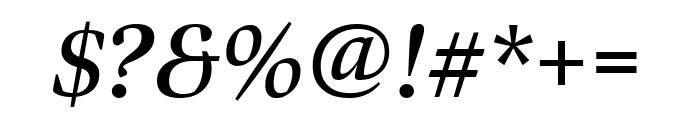 Bennet Display Semi Bold Italic Font OTHER CHARS