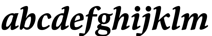 Bennet Text Three Bold Italic Font LOWERCASE