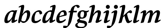 Bennet Text Three Semi Bold Italic Font LOWERCASE