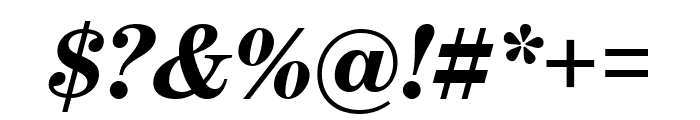 Benton Modern Bold Italic Font OTHER CHARS